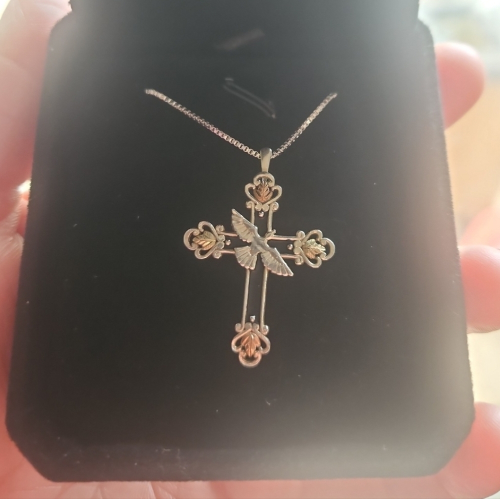 Black Hills Gold Cross Pendant
